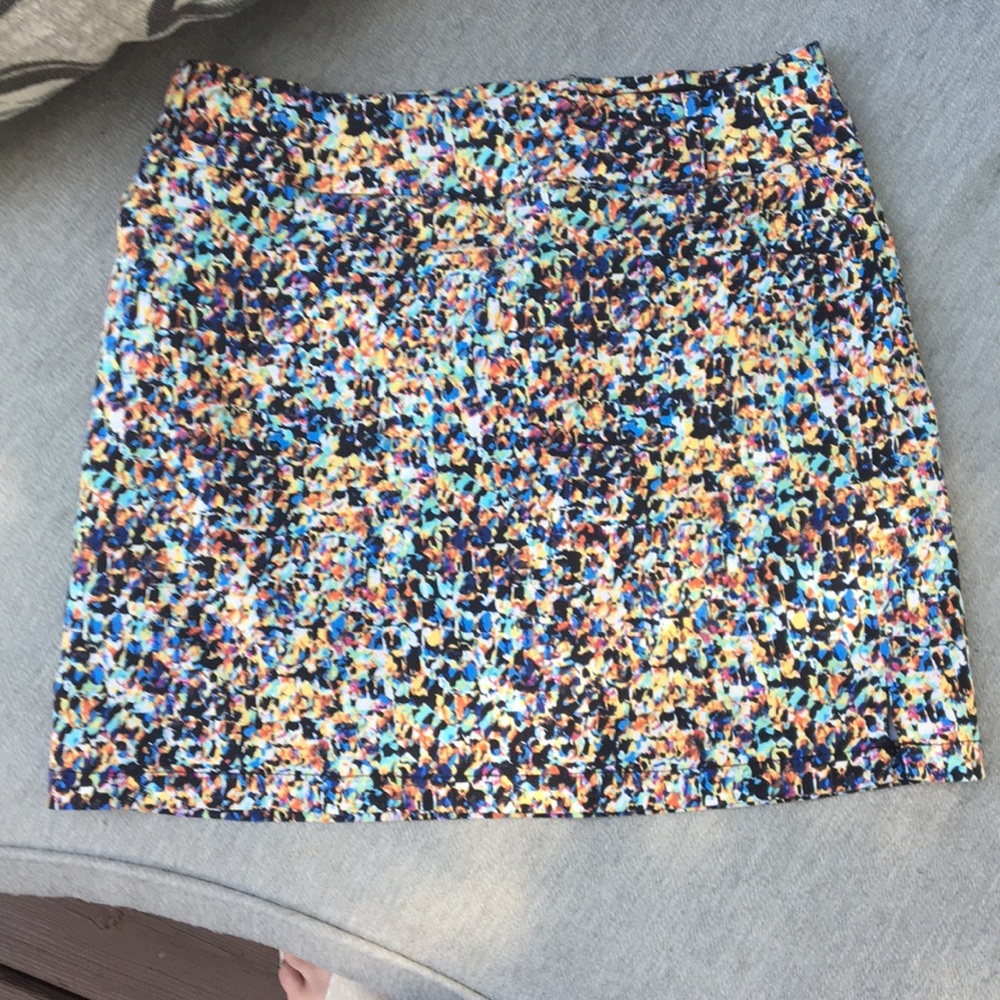 Multi color Skirt with built in shorts